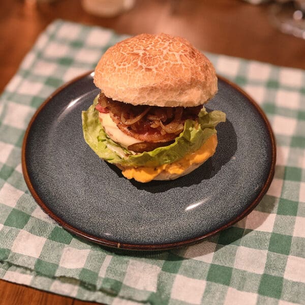 Krokante kipburger