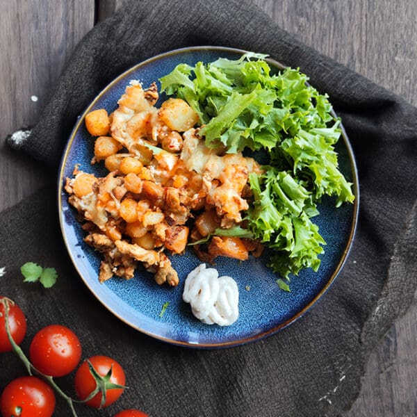 Gyros ovenschotel met aardappel